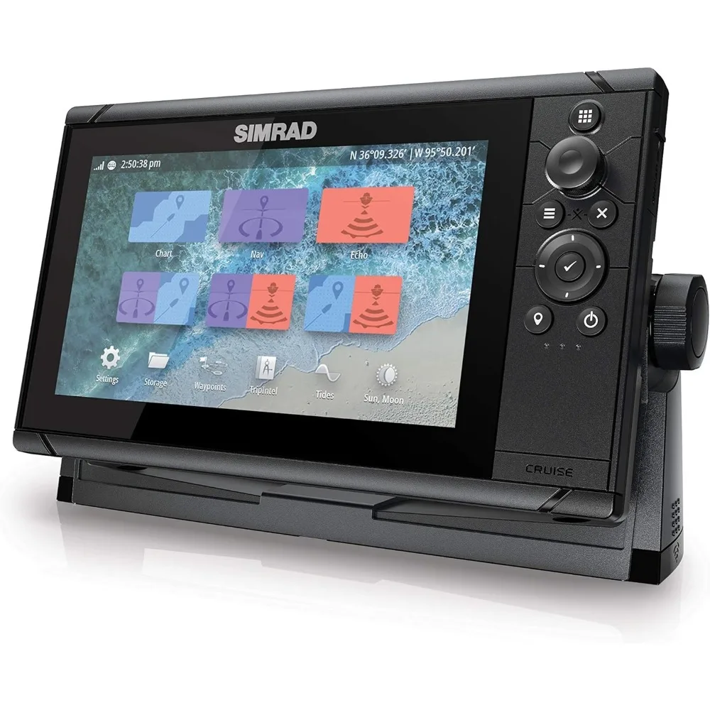 Cruise 9-9-inch GPS Chartplotter 83/200 Transducer Preloaded C-MAP US Coastal Maps