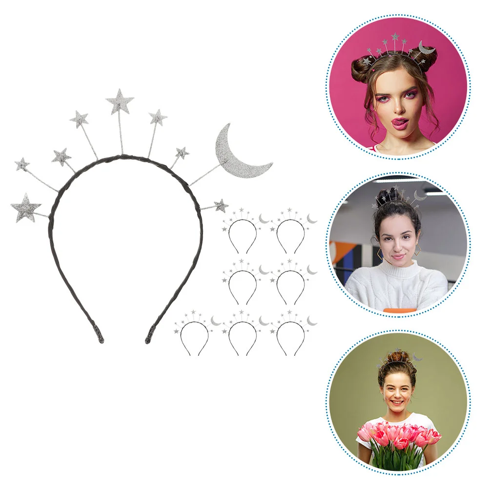 

8pcs Star Shape Child Hair Hoops Chic Star Headbands Kids Hair Decor