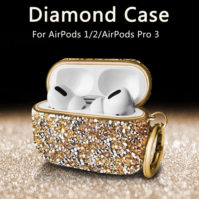 Cute Glitter Leopard Earphone Case For AirPods 3 Pro Pro2 Headset Charging  Box Protector Cover For air pod 2 Headphones Funda - AliExpress