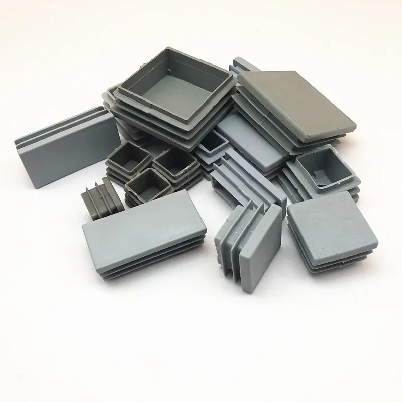 Plastic Square Tube Pipe Blanking End Cap Bung Inner Plug Dust Cover Furniture Chair Table Steel Leg Protector 10pcs Silicone Rubber Plugs Pipe End Cap Rubber Caps Silicone Rubber Caps Floor Protector Caps