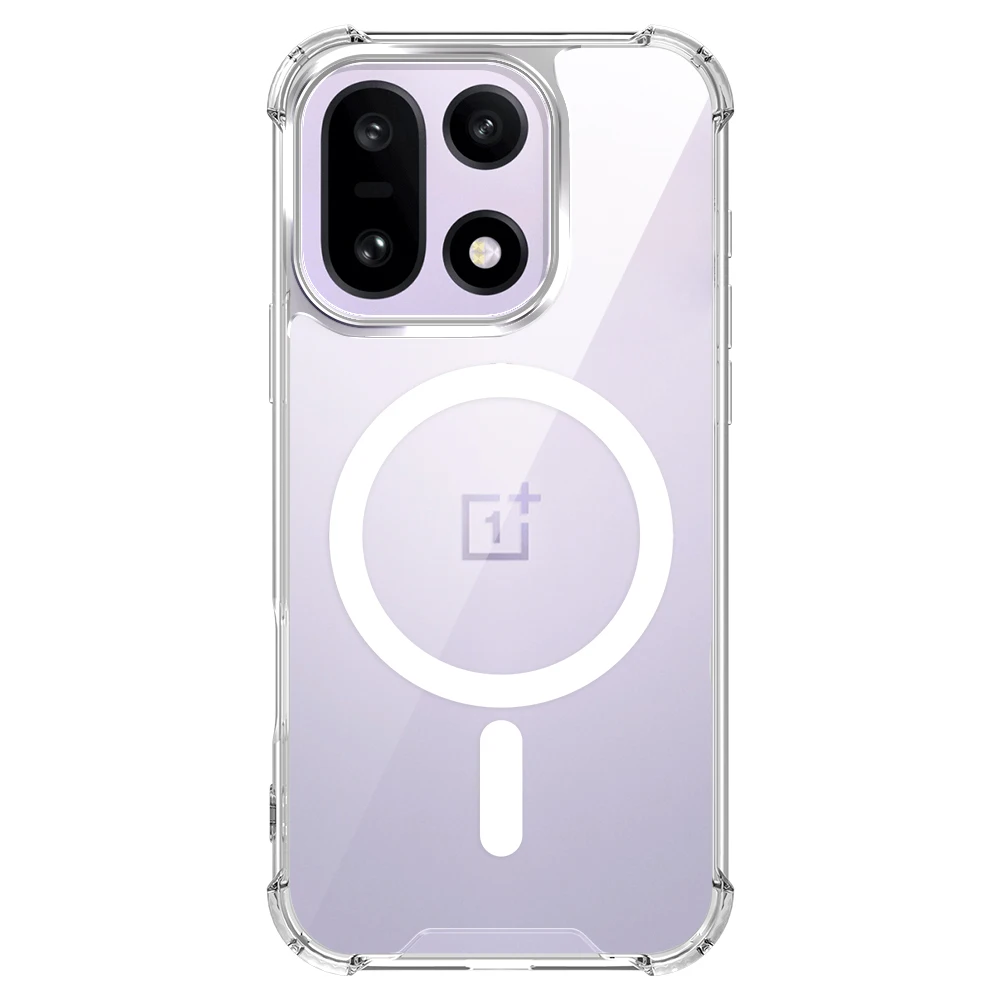Magnetic Clear Phone Case with Ultra Airbag Shockproof Protection