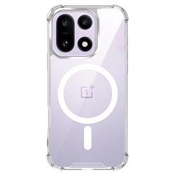 Magnetic Clear Phone Case with Ultra Airbag Shockproof Protection for OnePlus Ace 5 Ultra (Clear)