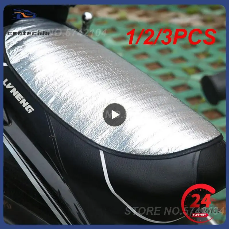 

1/2/3PCS Motorcycle Seat Cover Waterproof Summer Scooter Sun Pad Heat Insulation Cushion Prevent Bask