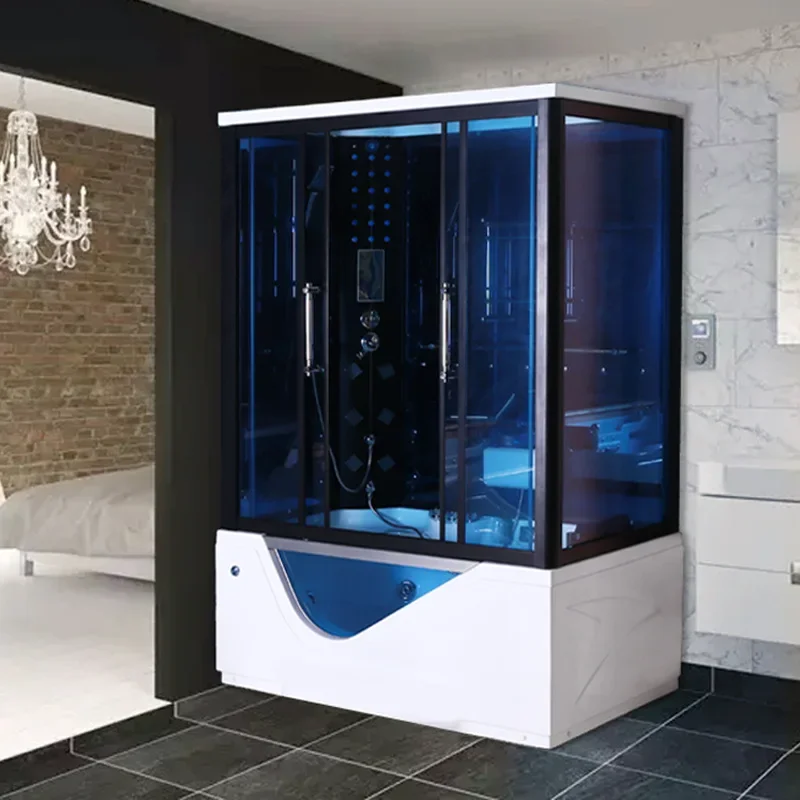 Bathroom furniture1.6m integral shower room integrated bathroom steam sauna jacuzzi home