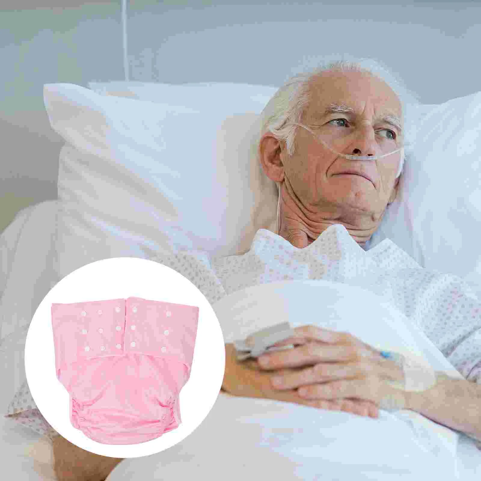 Adult Cloth Diapers Washable Flexible Anti-leak Briefs Reusable Brushed Lining Man for Adults 2