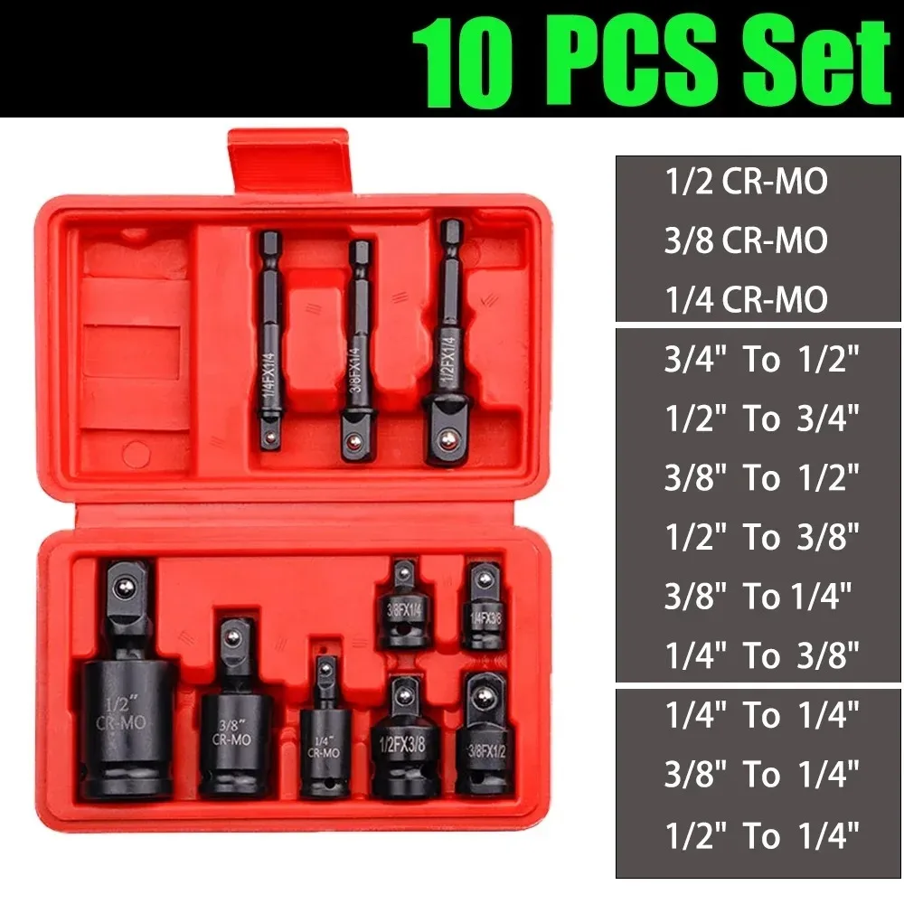 Steckschlüssel-Adapter-Set 1/2 auf 3/8, 3/8 auf 1/4, 3/4 auf 1/2 Schlagschrauber-Steckschlüsseladapter Reparaturwerkzeuge – Detail 6