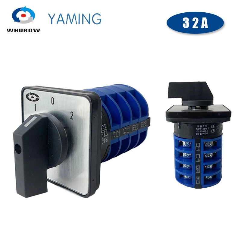 Interruptor giratorio LW26 YMW26 32/4, 3 posiciones, 690V, 32A, 4 16 terminales, Selector de tornillo, interruptor principal de leva de cambio Universal|switch 3|switch switchswitch changeover switch - AliExpress