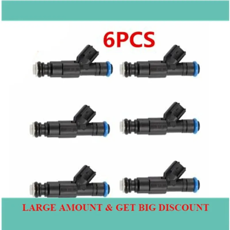 

6PCS 0280155784 4 Holes Upgrade Fuel Injectors For Jeep 99-04 4.0L For Chrysler Cirrus For Dodge Caravan Neon High Quality