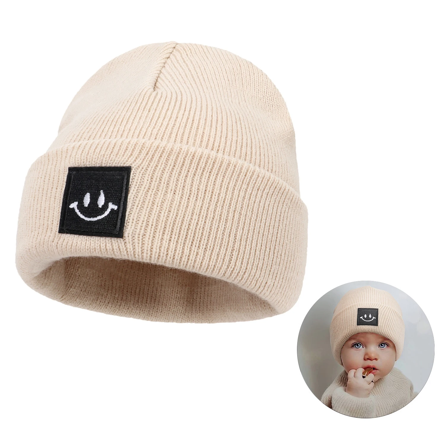 Детские осенне-зимние шапки для новорожденных, вязаная шапочка, шапка для маленьких мальчиков и девочек, реквизит для детской фотографии, Детские аксессуары, теплые вещи