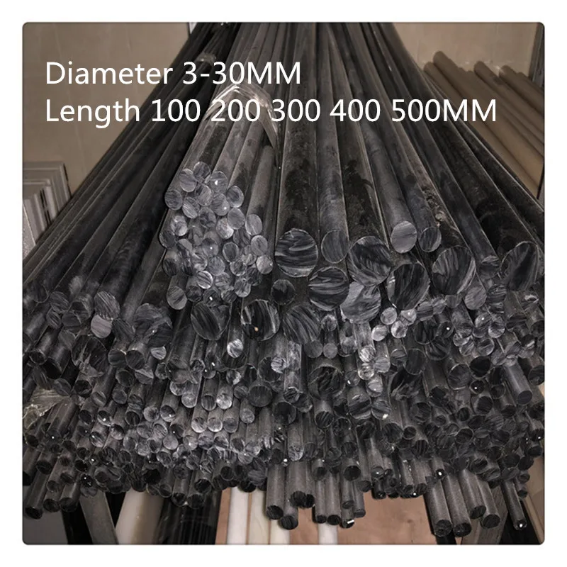 

Black Color 1PC PEEK Bar Polyetheretherketone Plain Bearing Round Rod