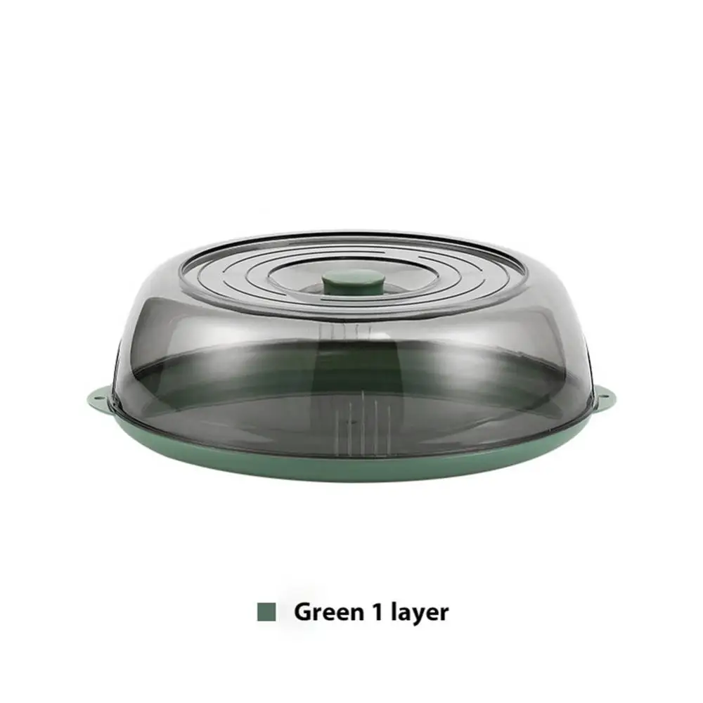 Insulation Dish Cover Household Cover Vegetable Leftovers Multi-layer Transparent Insulation Dust Bugs Rice
