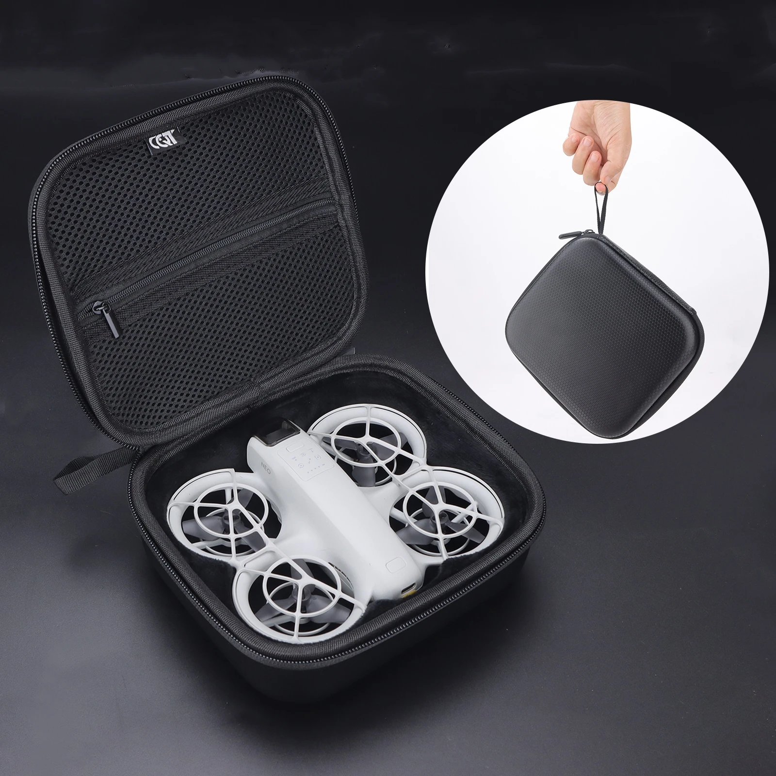 For DJI Neo storage box Drone neo handbag Thickened suede lining Storage bag accessories