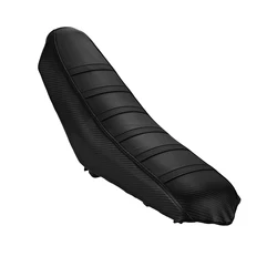 Soleil Motorcycle Seat Cover - Electric Dirt Bike Cushion Protector in Black and Orange (Black)