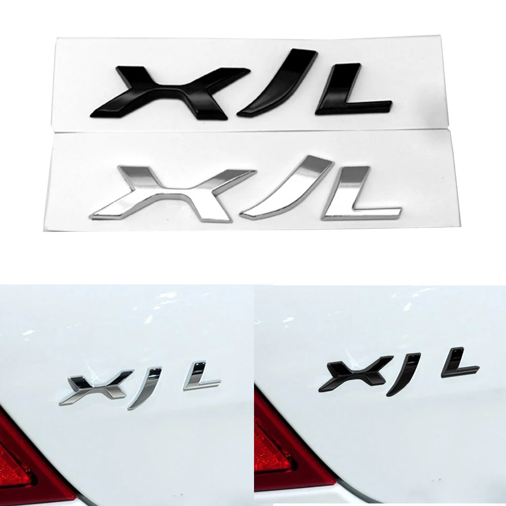 3D Car Emblem Sticker Pannello Del Bagagliaio Posteriore Xjl Lettering Logo Badge Decalcomania Per Jaguar Auto Accessori Esterni