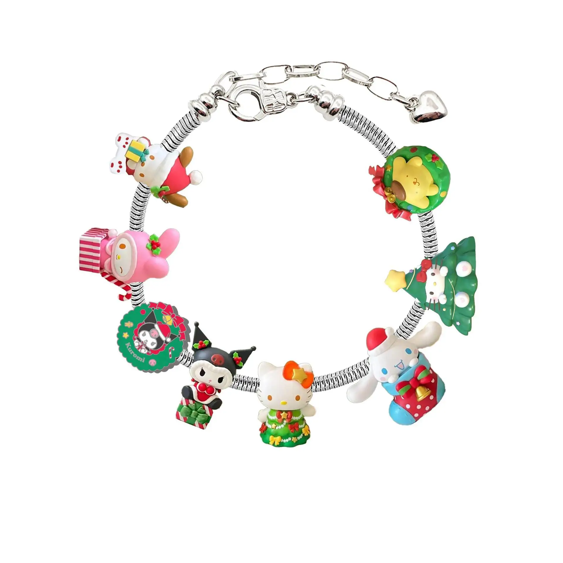 Kawaii Hello Kitty Y2K Bracelet Cinnamoroll Cartoon Anime Sanrio Bangle My  Melody Jewelry Charms Accessory Birthday Girls Gift - AliExpress