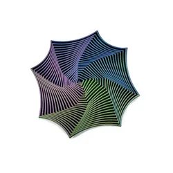 Octagonal Geometric Illusion Antistress Toy for Sensory Relief and Party Fun (Colorful)