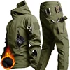 Instructor Training Kits Men Autumn Winter Windproof Warm Overalls Outdoor Hiking Hunting Multi-purpose Set Soft-shell Sharkskin 4