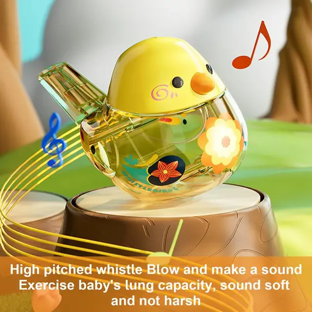 2 In 1 Water Bird Whistle Children's Music Toys Variable Sound Add Water Whistle Pronunciation Training Toys for Kids Children 5