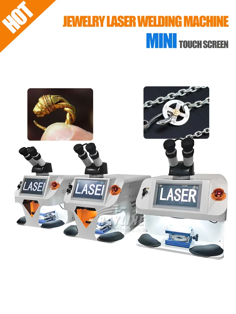 Jewelry Spot Welding Machine Micro MINI Laser Soldering YAG Laser 200W Touch Screen Control For Gold Silver Chain Ring Bracelet 2