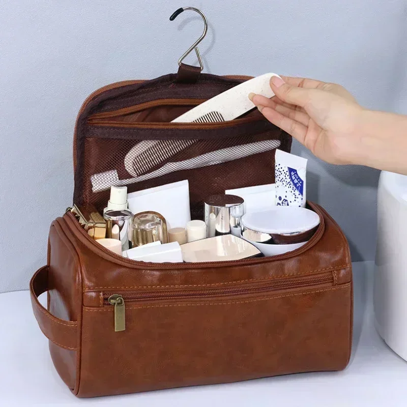 Bolsas de viaje para hombre y mujer, bolsa de cosméticos, bolsas de maquillaje impermeables, organizador de cosméticos de gran capacidad, bolsa de aseo, Organizadores