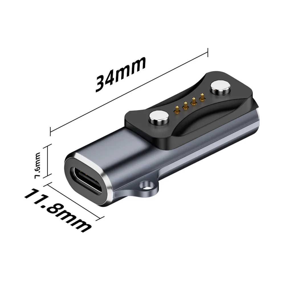 Universal Smartwatch Type C Charging Dock and Adapter - Elegant Charger Accessory