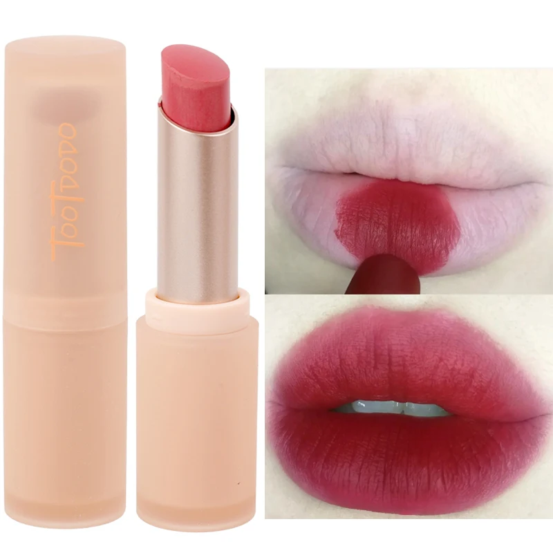 6 Colori Di Lunga Durata Red Lip Glaze Matte Liquid Lipstick Waterproof Velvet Nude Brown Pink Lip Mud Cheek Rouge Tint Cosmetics