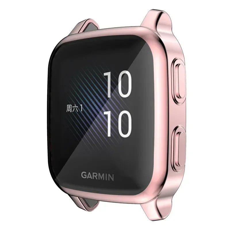 Garmin Venu Sq SQ2 용 금속 스트랩 + 케이스 보호대 Garmin Venu Sq 음악 팔찌 풀 커버 프레임 용 스마트 시계 액세서리