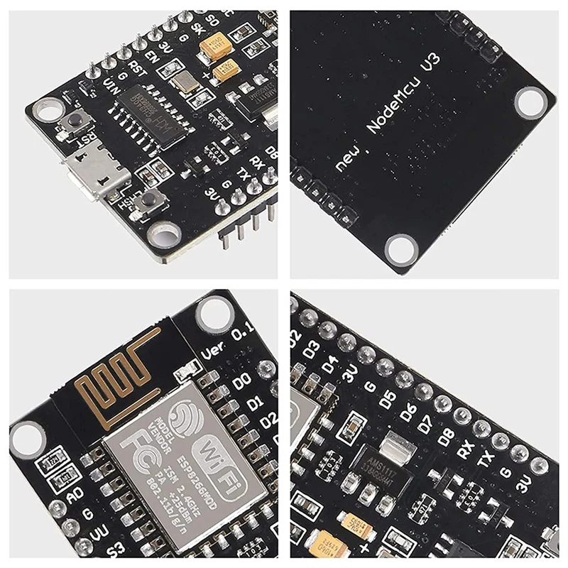 NEW-6Pcs  MCU V3   ESP8266 ESP-12F Wifi   (CH-340 )