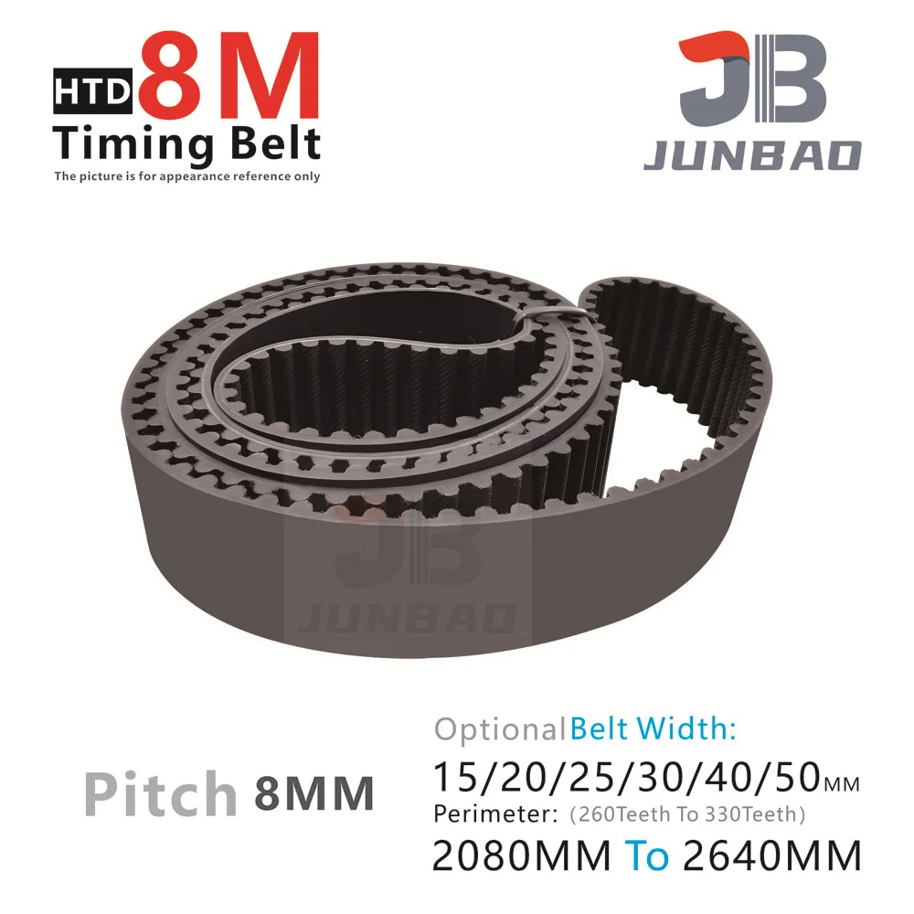 Htd8M Cinghia Dentata Lunghezza Perimetrale Da 2080 A 2640Mm Larghezza Cinghia 15 25 30 40 50Mm 8M Cinghia Dentata Ad Alta Coppia Parti Della Stampant
