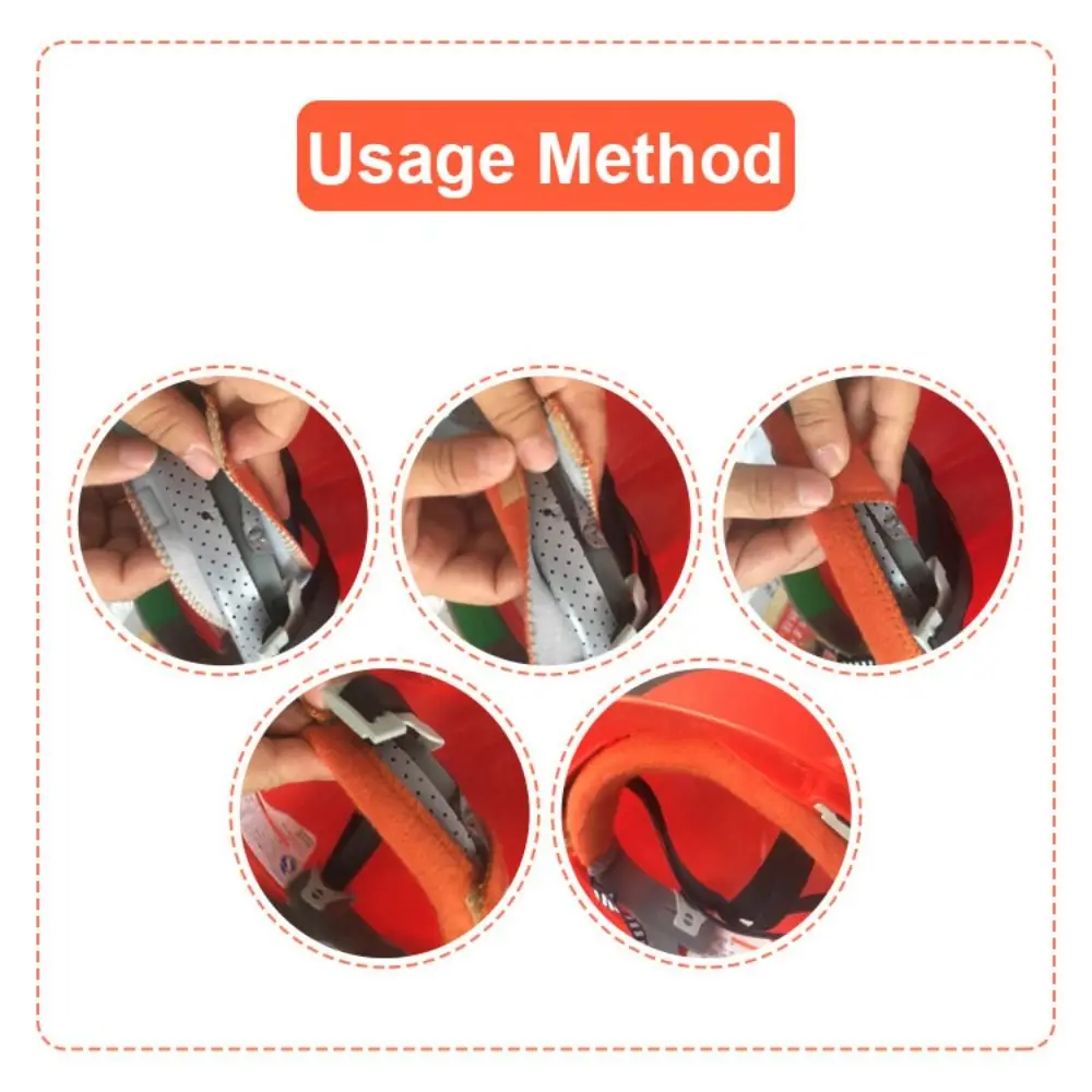 2PCS Black Hard Hat Sweatband Tool Comforter Pad 240*40mm Helmet Liners Sponge Air Cushion Hat Antiperspirant Belt Universal