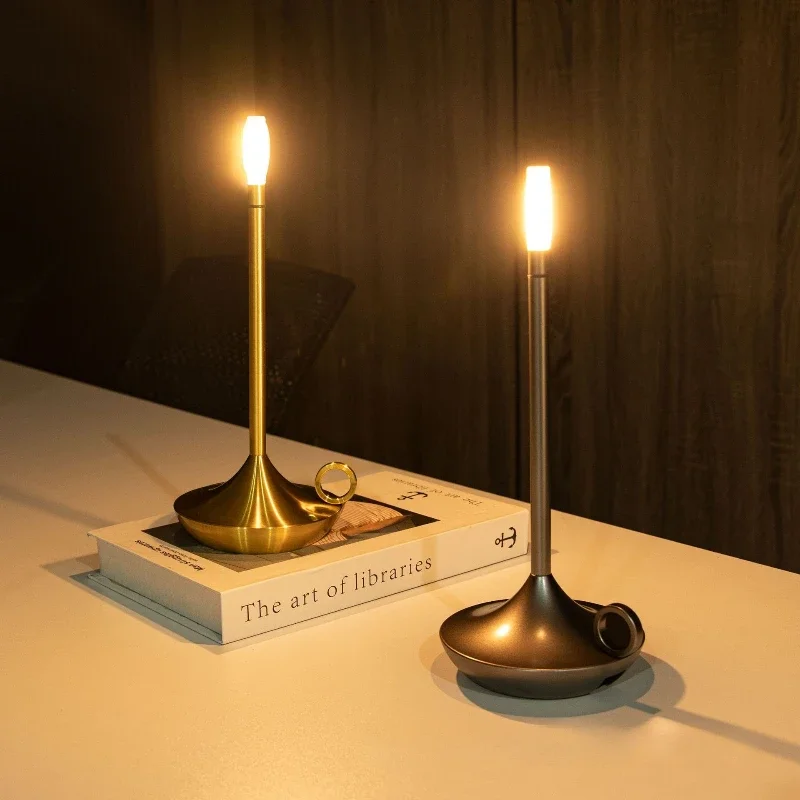 LED Candle USB Charging Desk Lamp Image 1