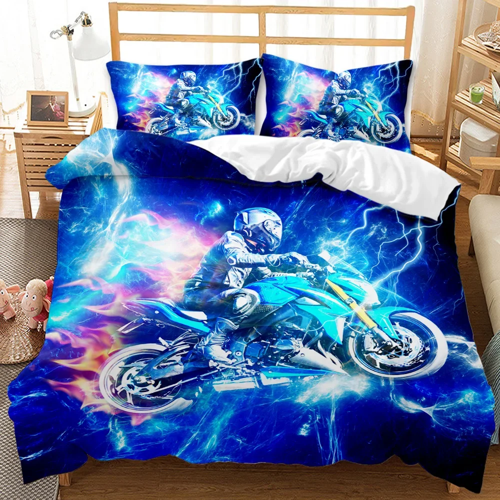 KTM kidsシーツセット Amazon.com: Dirt Bike Bedding Set Twin Size Kids Motocross