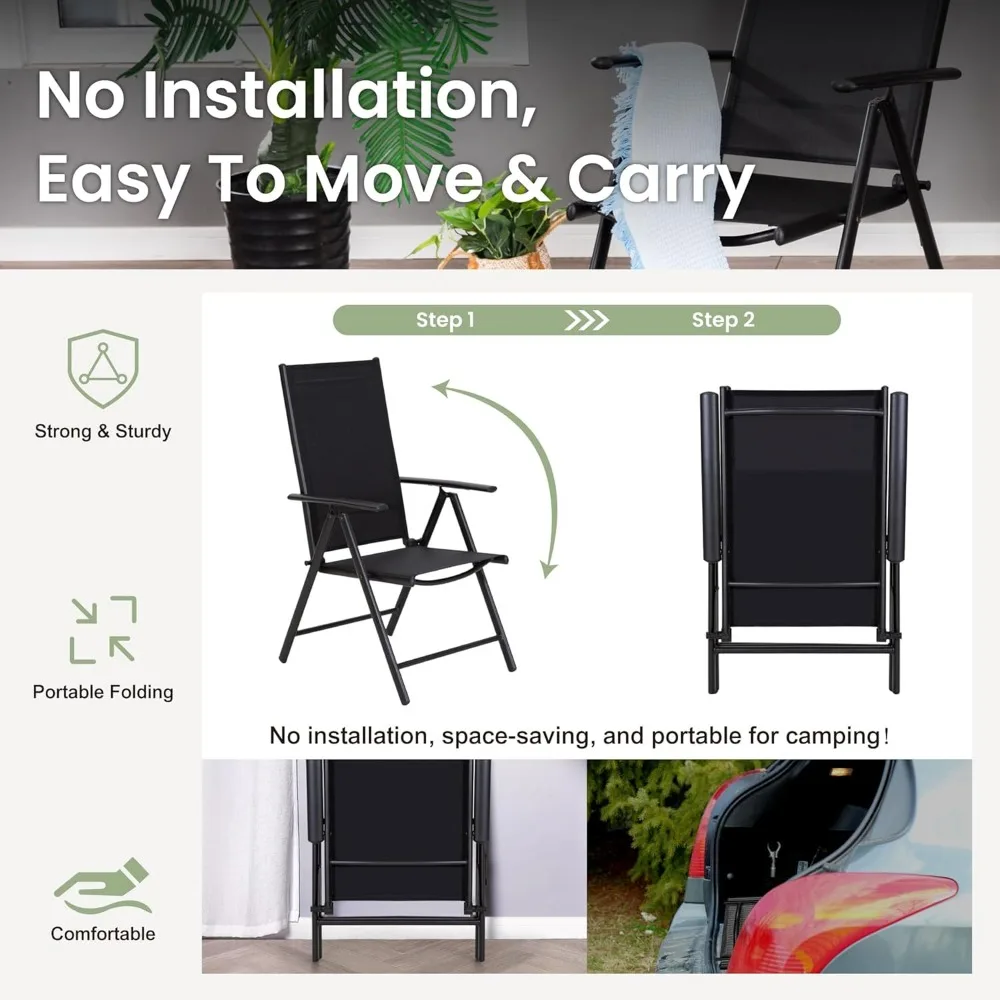 Folding Chairs of Ljustra Patio Set