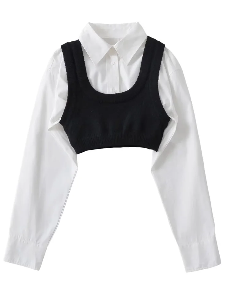 THEREDTHREAD vest blouse 2セット THEREDTHREAD / ザレッドスレッド】S cow lace up vest