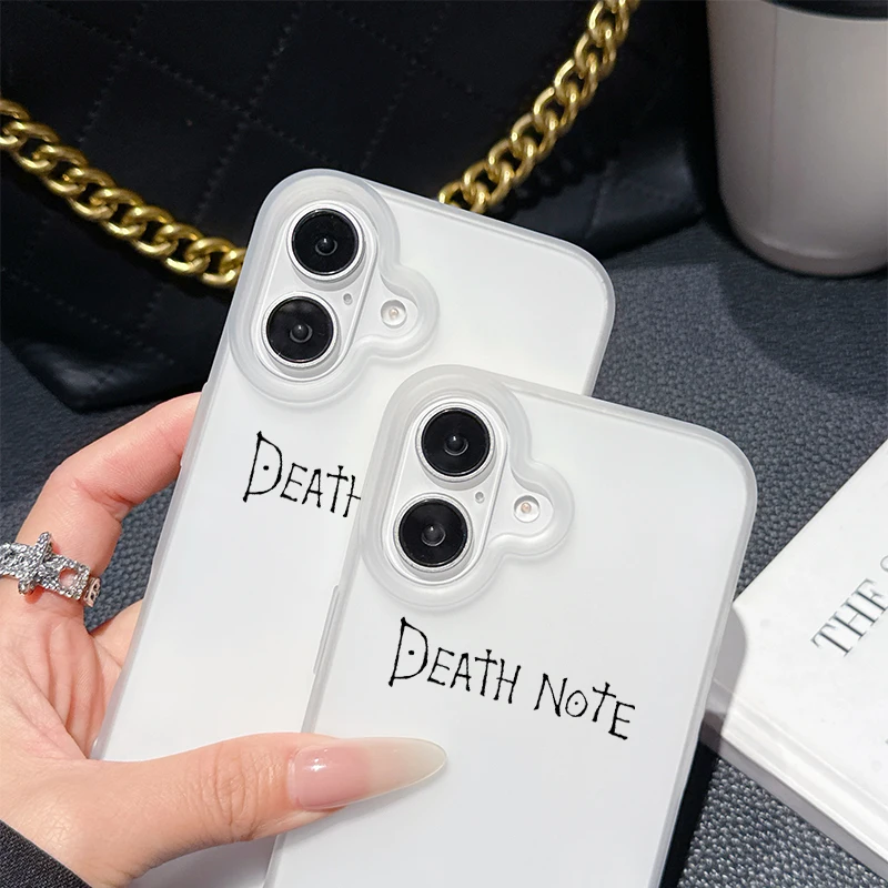Death Note Character Pattern Soft Phone Case Cover