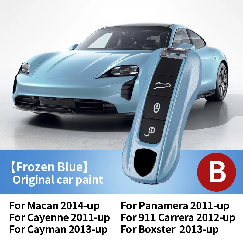 For Porsche Macan Boxster Cayman Panamera 718 911 Taycan Car Key Case Keyless Cover Key Shell Car Accessories Protective Case