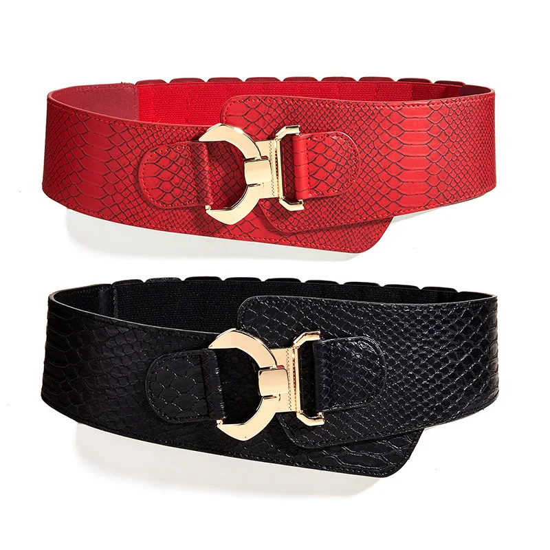 

Модный широкий пояс, Женский декоративный корсет из искусственной кожи с уплотнением на талию, трендовый корсет с юбкой, пальто на талию, Высококачественные эластичные поясные ремни