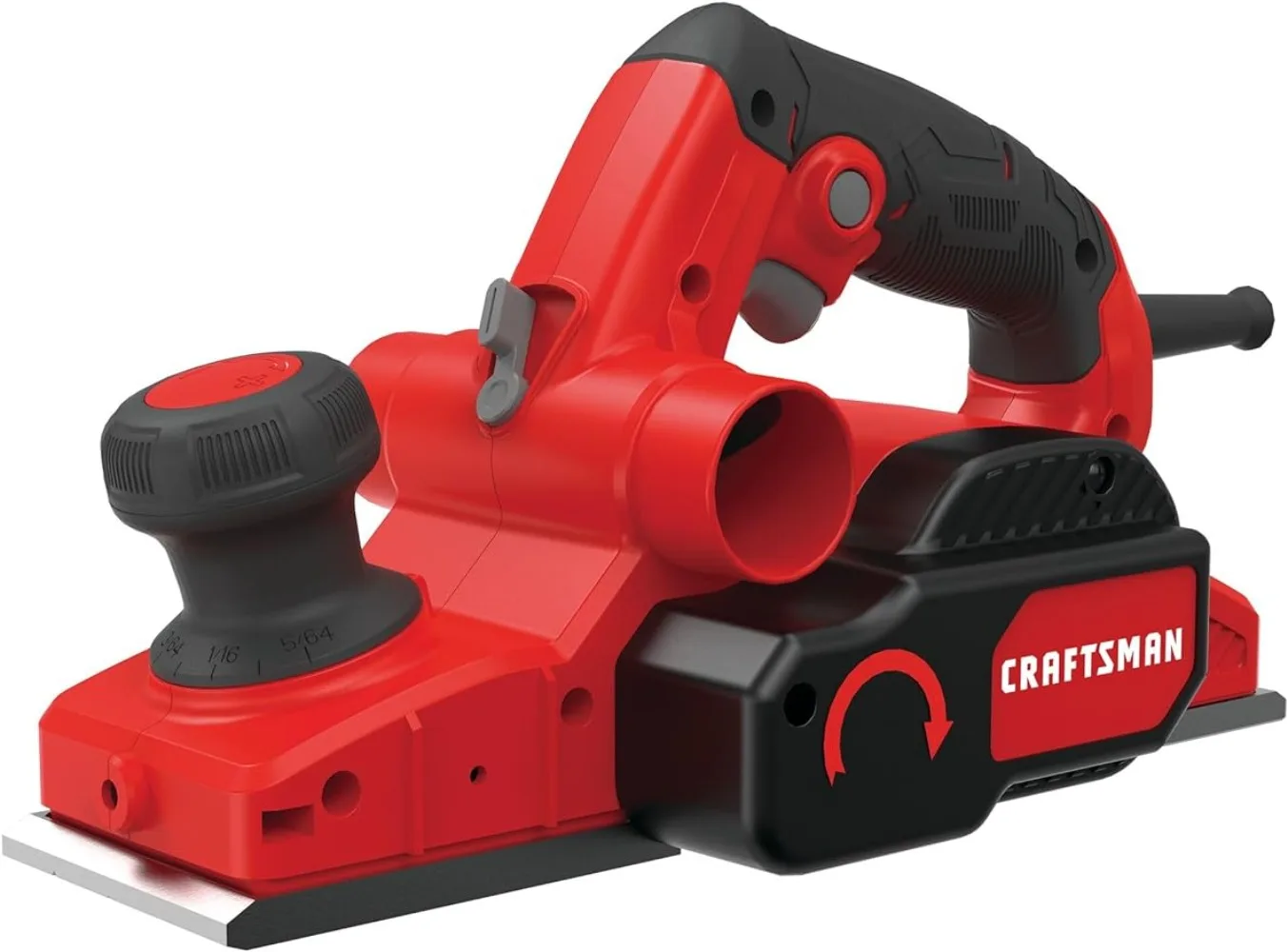 

CRAFTSMAN Wood Planer, Hand Planer with Blades, Wrench and Edge Guide, 5/64-inch, 16,500 RPM, 6 Amp, Corded (CMEW300)