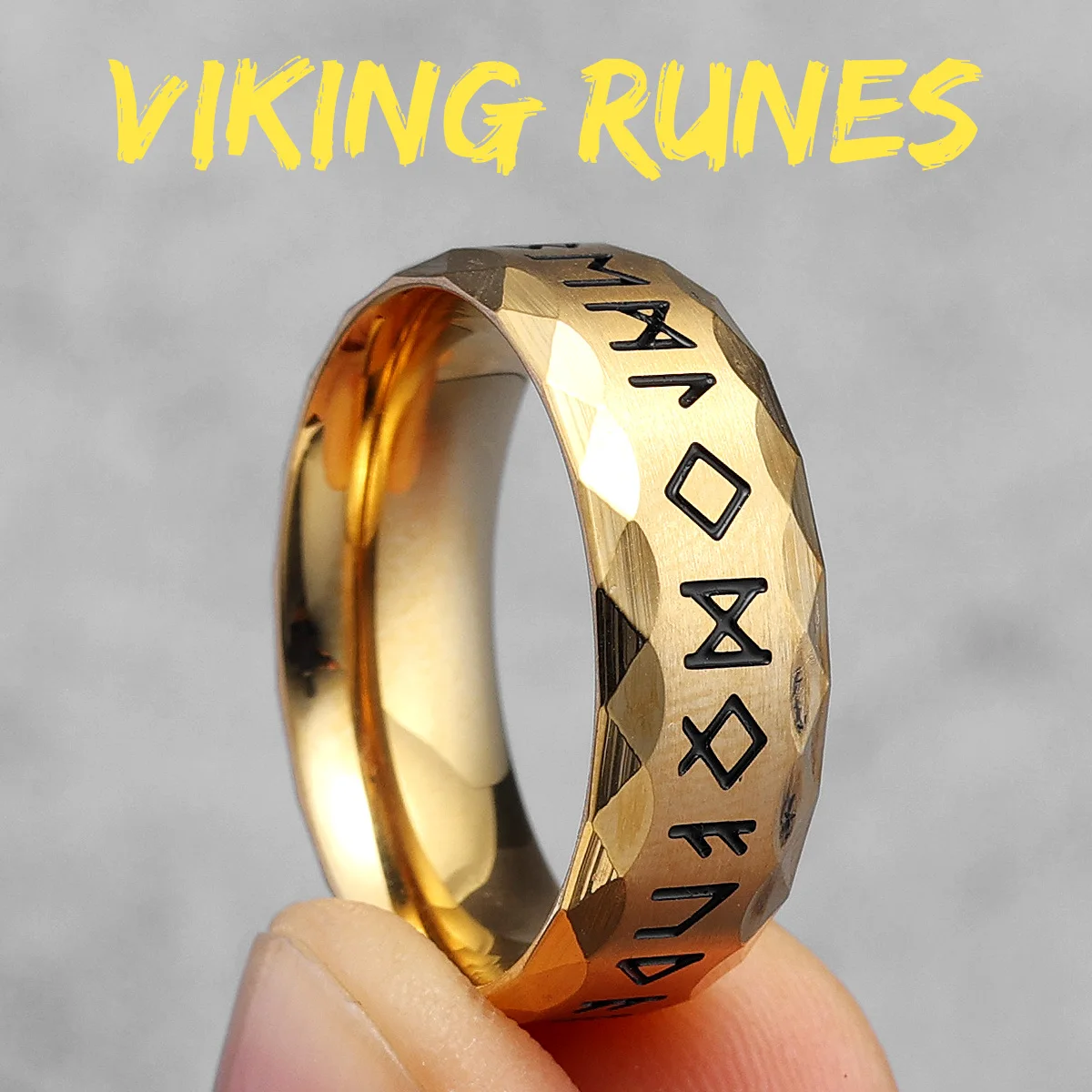 Vintage Nordic Celtic Knot Stainless Steel Rings - Viking Inspired Jewelry Gift