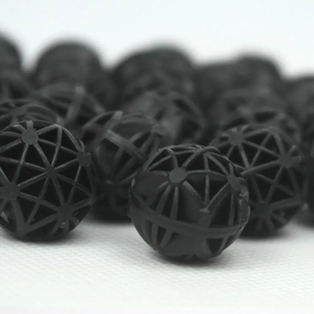 Water Filter Fish Tank Water Purifier Water Purifier Filter Element 100pcs 18mm Biological Bio Balls Aquarium Fish Nano Tank Wet/Dry Canister Filter Media Black