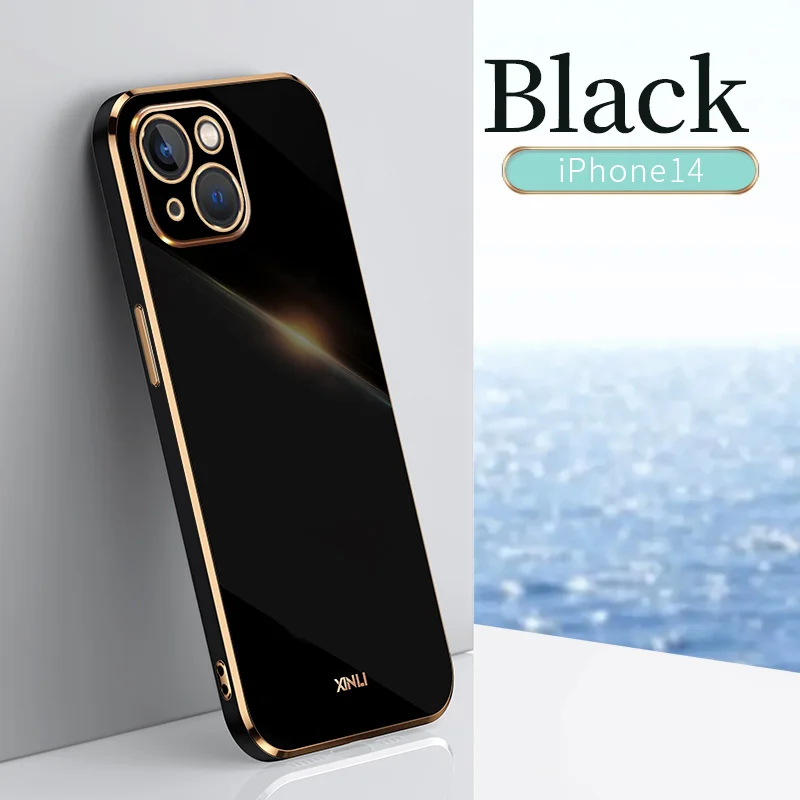Luxury Plated Silicone Phone Case Cover
