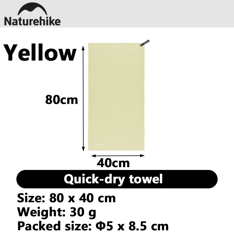 Naturehike Ultralight Quick-Dry Breathable Towel for Travel, Beach, Sports & Gym Use