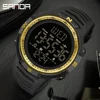 SANDA 6014 Top Brand Waterproof Men Watch Multifunctional Luminous Digital Wristwatch Outdoors Sports Student Watches Fashion 3