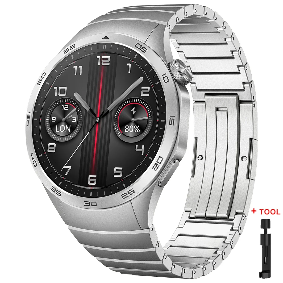 Sleek 22mm No Gaps Metal Link Bracelet Watchband Replacement Strap