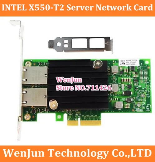 

High Quality INTEL X550AT2 chip X550-T2 Dual port PCI-EX4 dual port 10 Gigabit server network card X550-T1