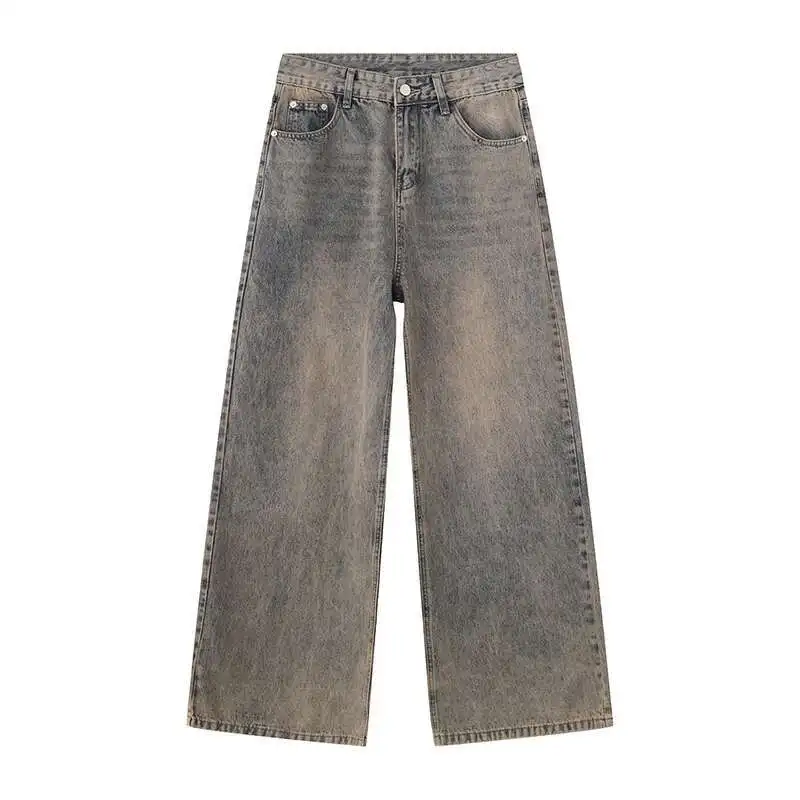 2024 Spring Men's Baggy Distressed Vintage Denim Pants
