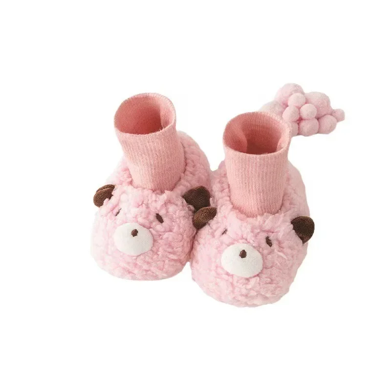 New thickened baby cotton shoes, anti-fall, soft sole, warm and velvet toddler shoes 5