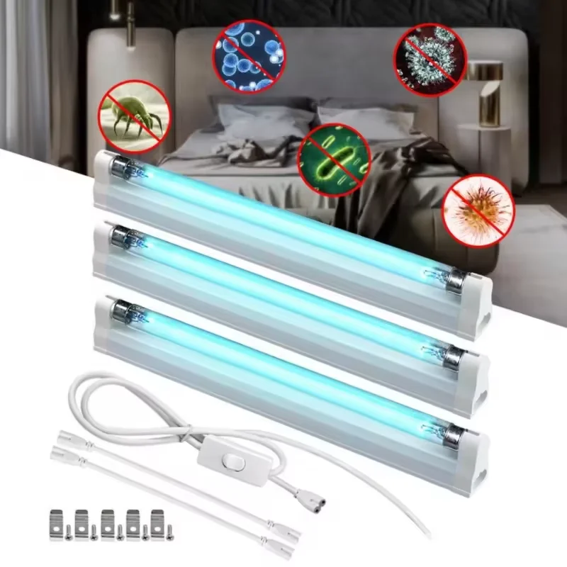 UV Sterilizer Light T5 LED Light Bar Tube 8W 6W 220V 110V Ultraviolet Lamp Disinfection UVC Lamp Mite Removal In Home Bedrooms