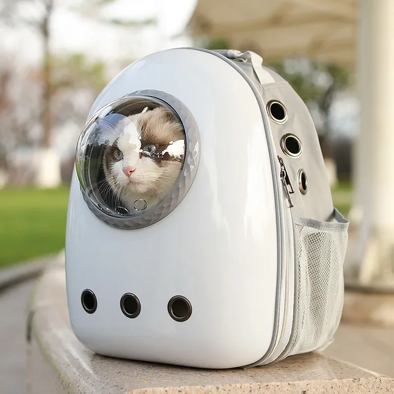 thumbnail image 1 of Mochila transportadora para gatos de alta calidad 2025, cápsula espacial para gatos, bolsa de viaje transpirable con ventana para transportar a los gatos, astronauta burbuja, 1 of 5