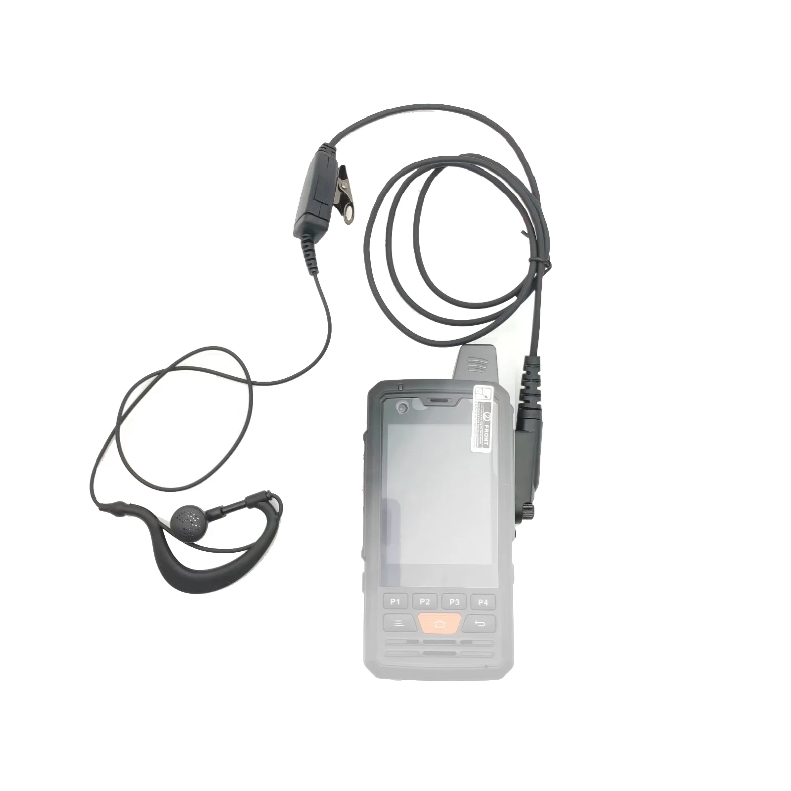 G-Type Earhook Earpiece PTT Headphone for 4G Android Walkie Talkie Mobile Phone UNIWA F50 Anysecu 4G-P3 / GP328Plus